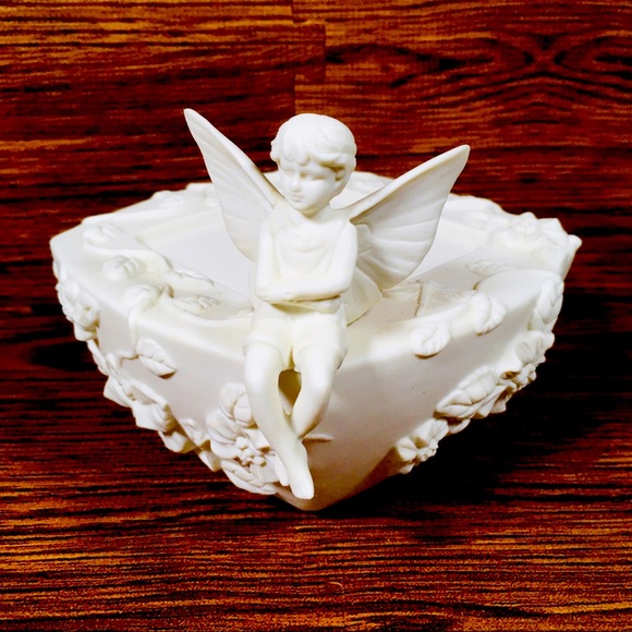 PartyLite Fairy Boy Pillar Candle Holder